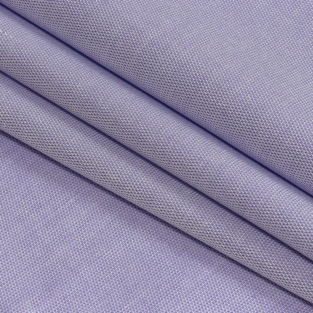 Premium Lavender Single-Ply Cotton Shirting Folded