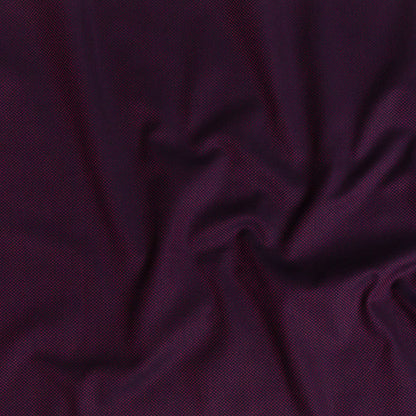 Premium Maroon and Navy Diamond Spotted Jacquard Cotton Shirting