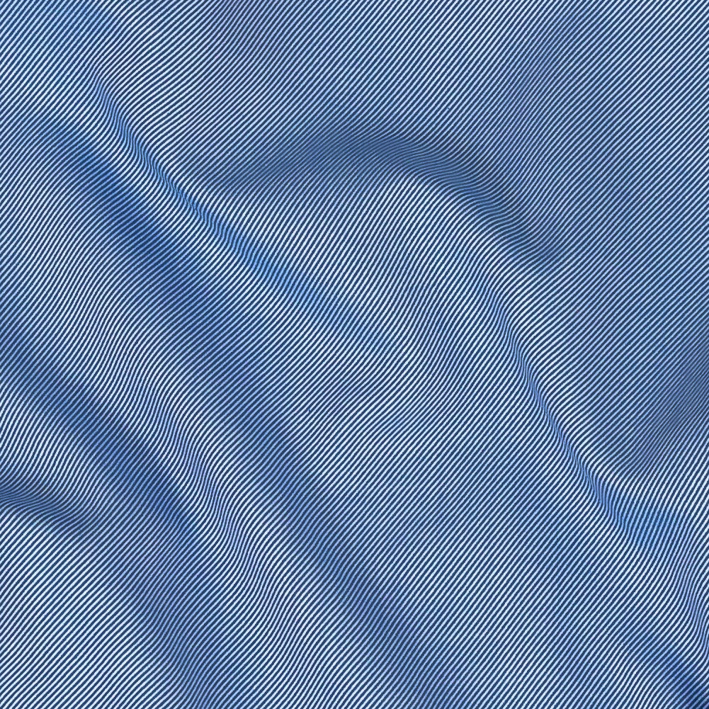Premium Ultramarine Twill Cotton Shirting Detail