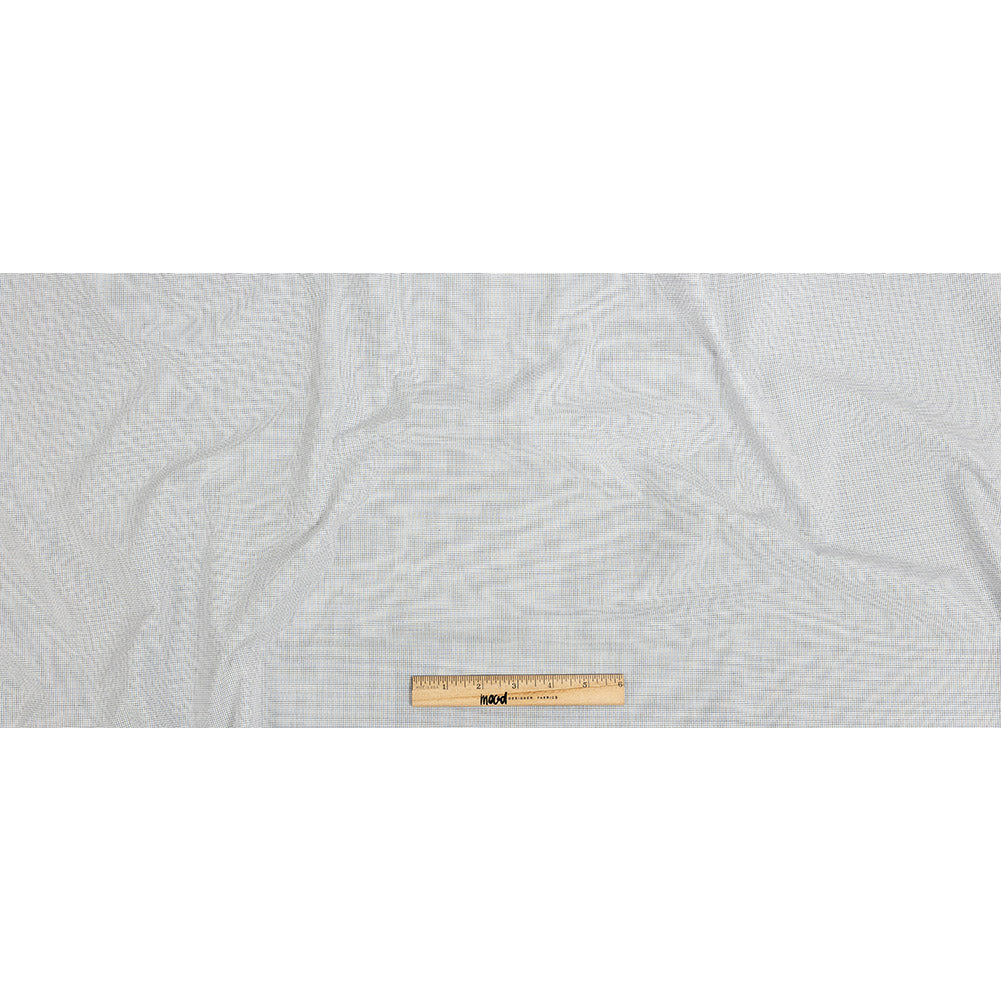 Premium Blue and Brown Graph Check Cotton Shirting Full