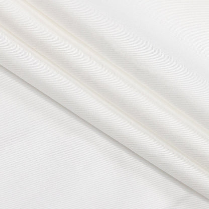 Premium White Twill Cotton Shirting Folded