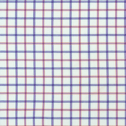 Premium Light Purple and Pink Tattersall Checkered Cotton Shirting Detail