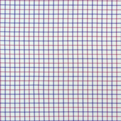 Premium Light Purple and Pink Tattersall Checkered Cotton Shirting