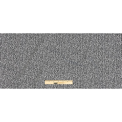 Premium Black and White Circles Printed Twill Cotton Shirting Full