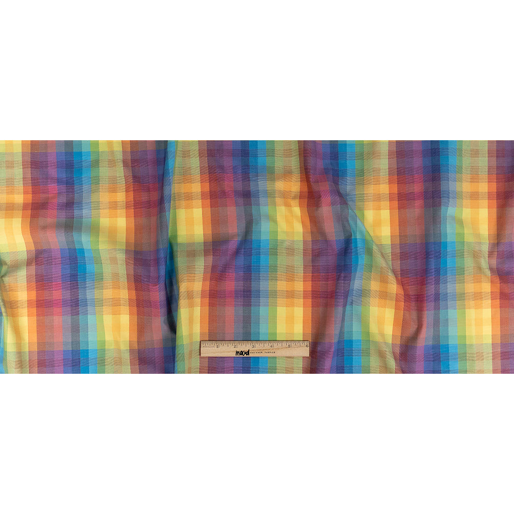 Premium Rainbow Checks Cotton Shirting Full