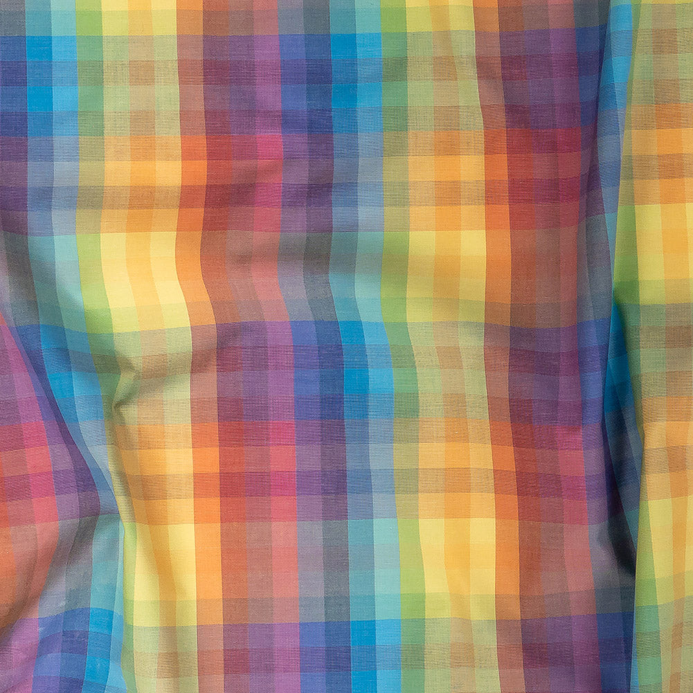 Premium Rainbow Checks Cotton Shirting