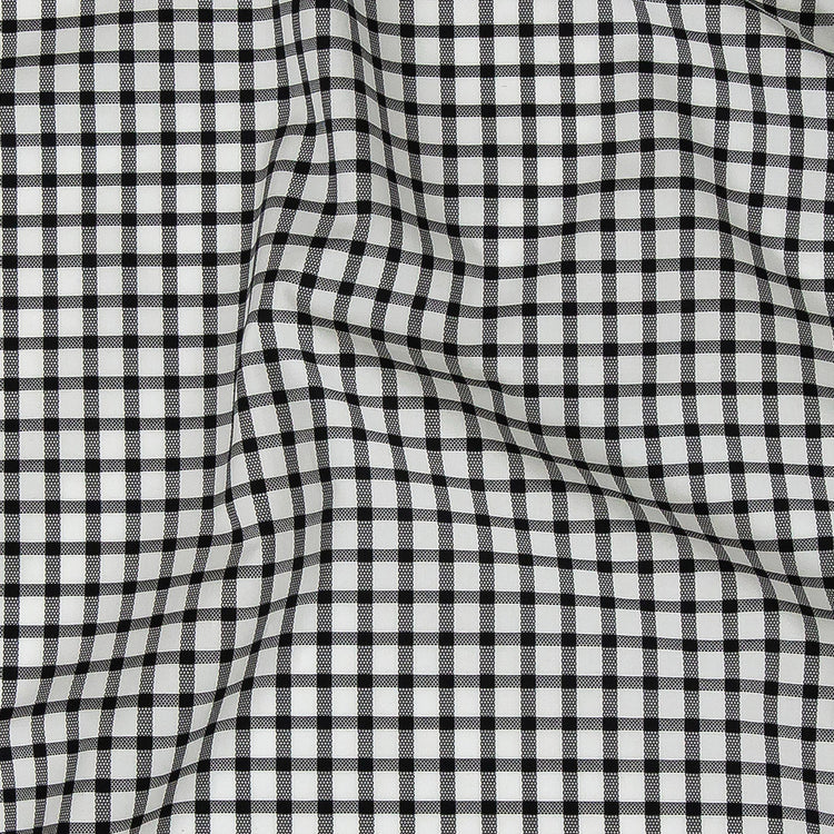 template--26688905969737__main-Premium Black and White Patterned Checks Two-Ply Cotton Shirting