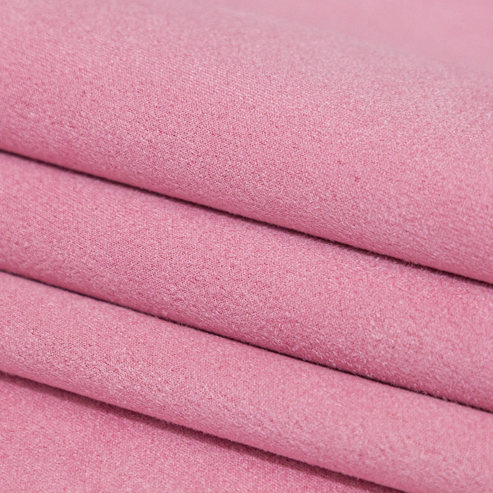 Heavy Scuba Knit Suede - Rosebloom Pink