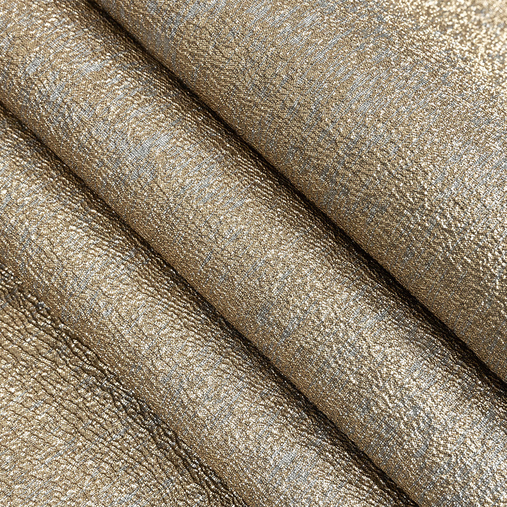 Metallic Gold and Silver Crackle Luxury Brocade Detail