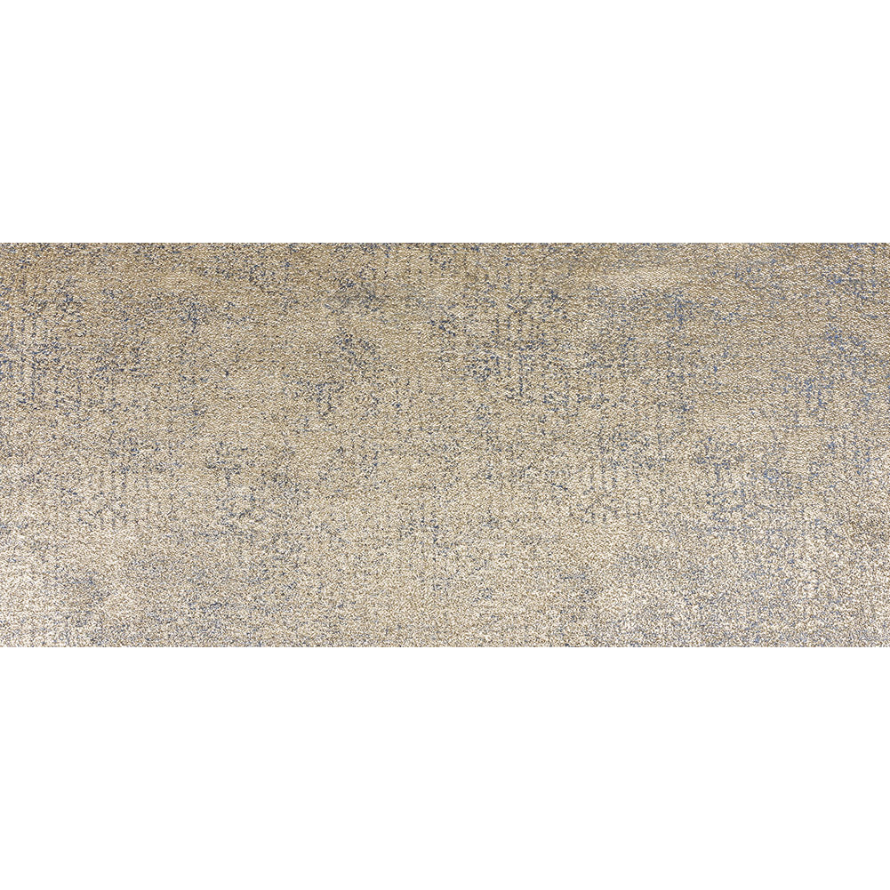 Metallic Gold and Blue Crackle Luxury Brocade Folded