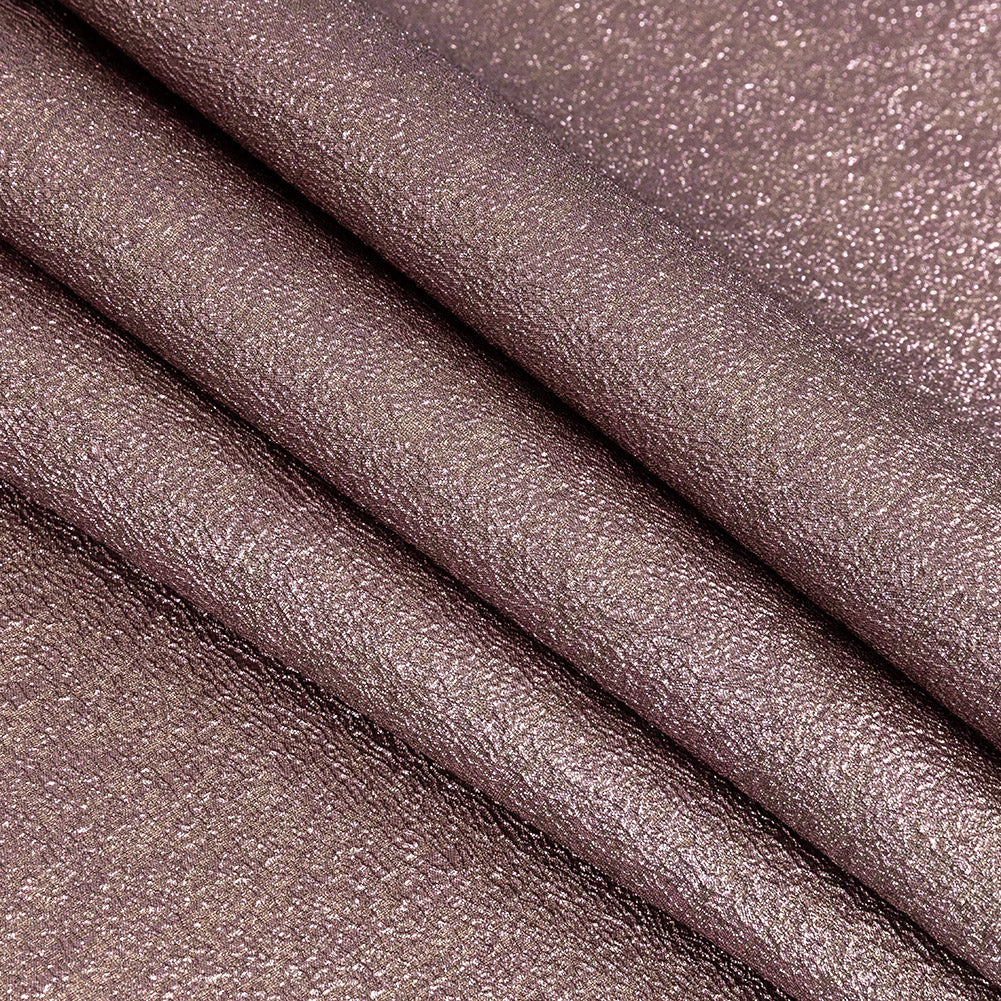 Metallic Pink and Champagne Crackle Luxury Brocade Detail