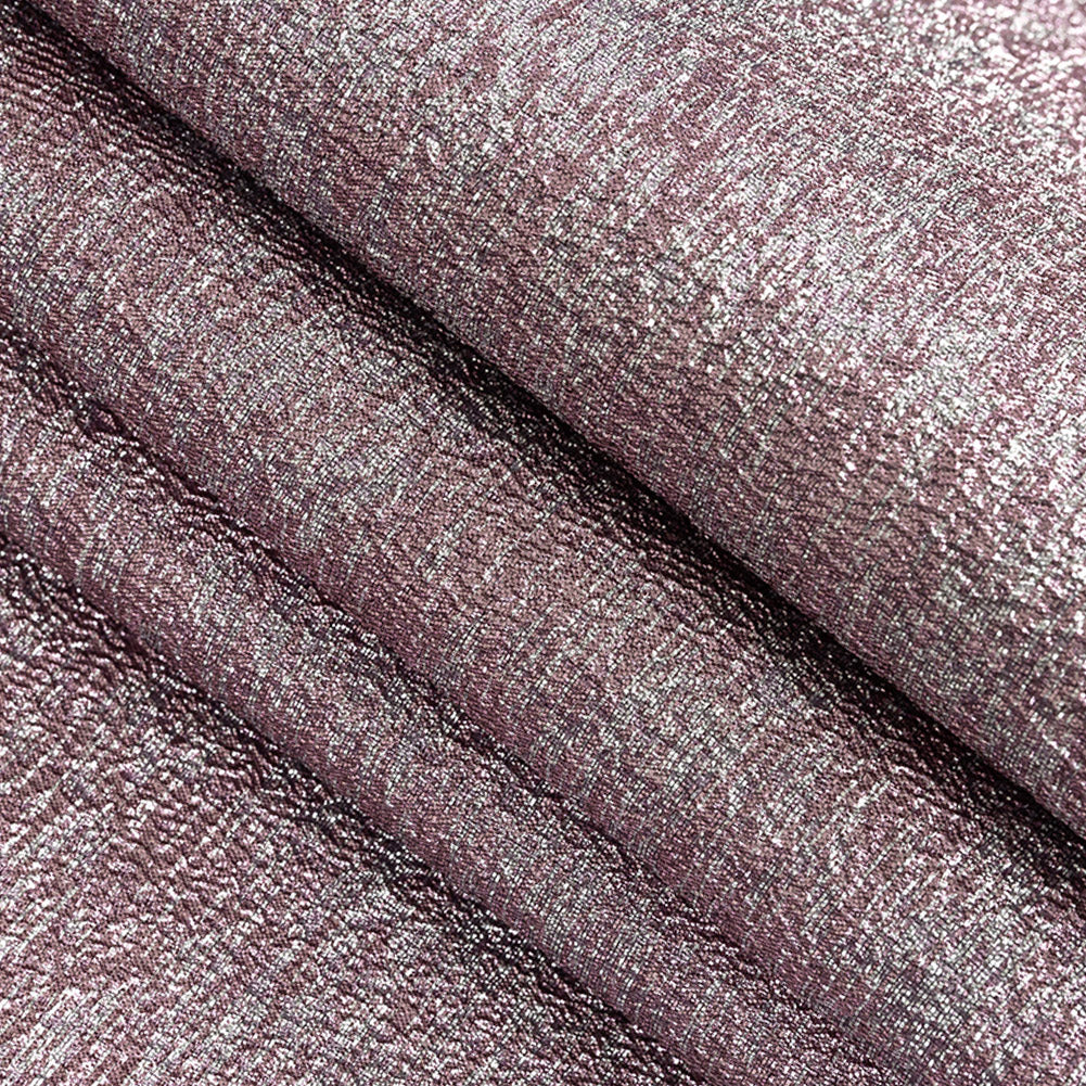 Metallic Pink and Silver Crackle Luxury Brocade Detail