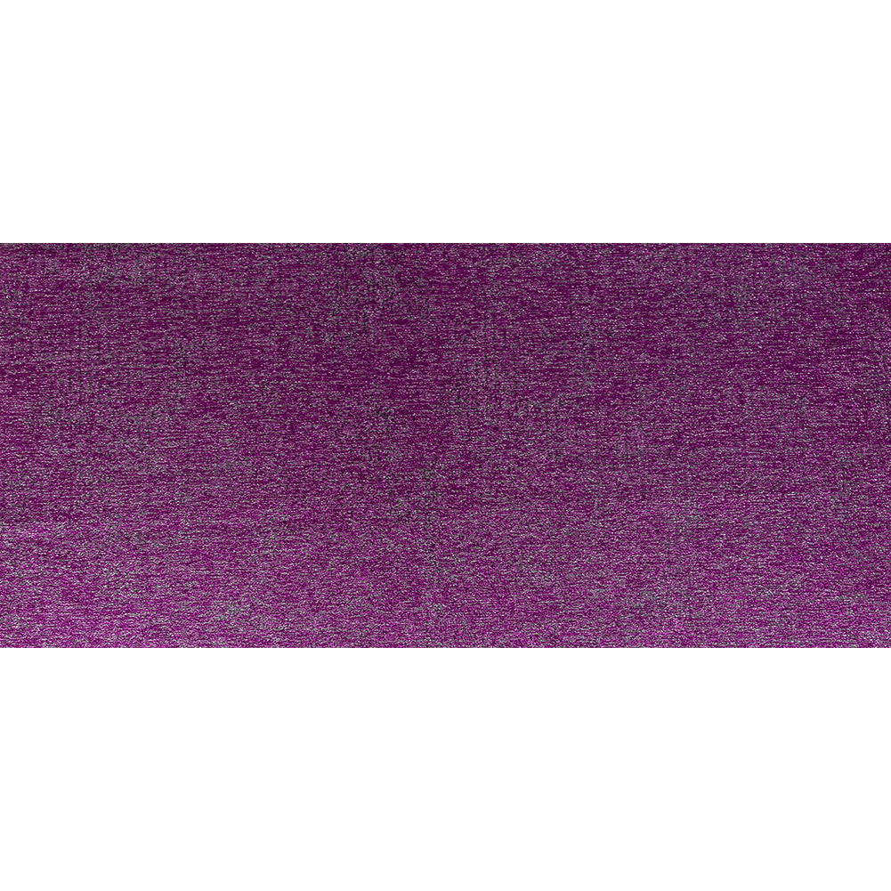 Metallic Magenta and Silver Crackle Luxury Brocade Folded