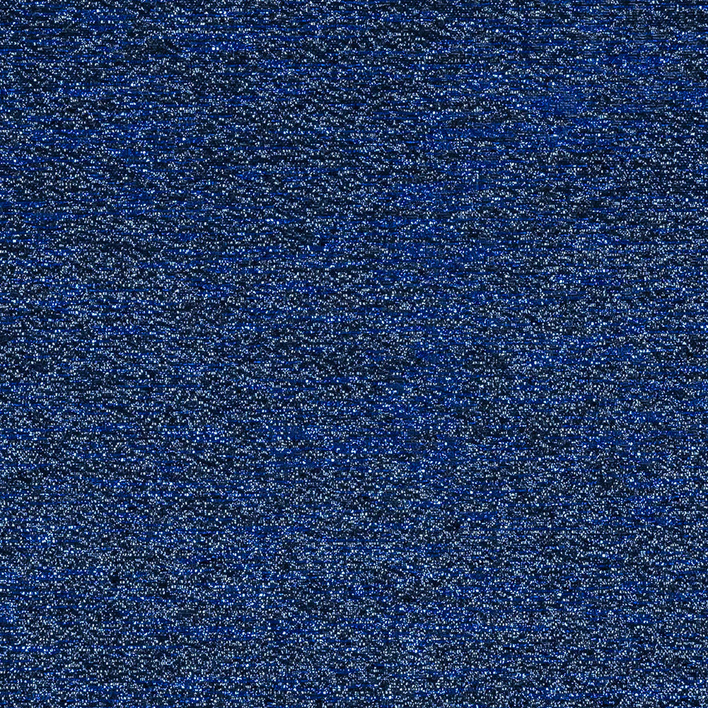 Metallic Royal Blue Crackle Luxury Brocade Full