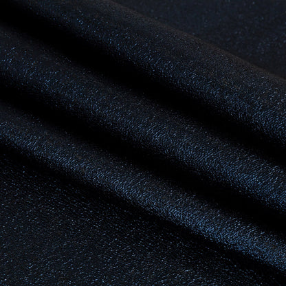 Metallic Navy Crackle Luxury Brocade Detail