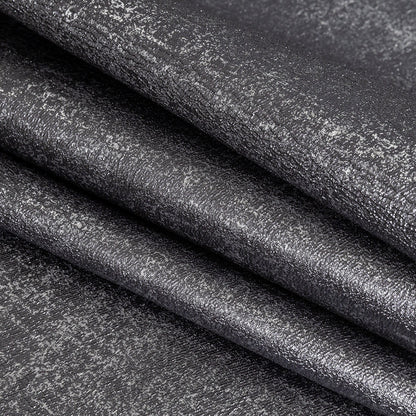 Metallic Dark Lavender and Gunmetal Crackle Luxury Brocade Detail