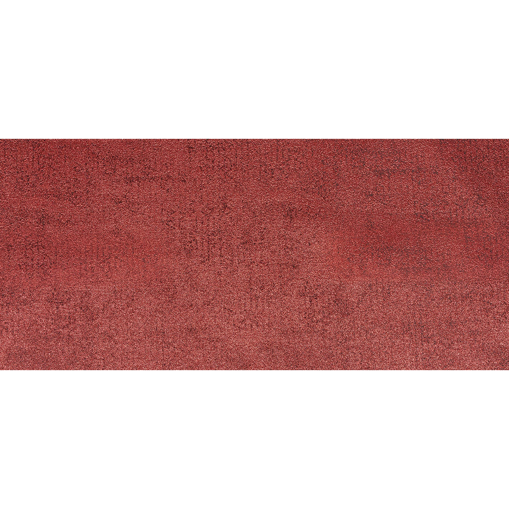 Metallic Tango Red and Black Crackle Luxury Brocade Folded