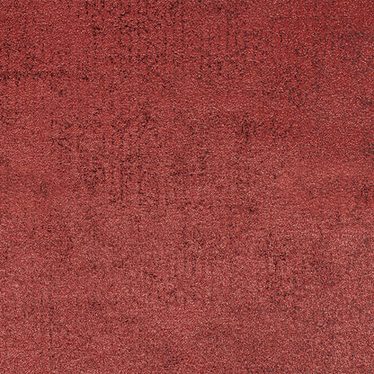Metallic Tango Red and Black Crackle Luxury Brocade