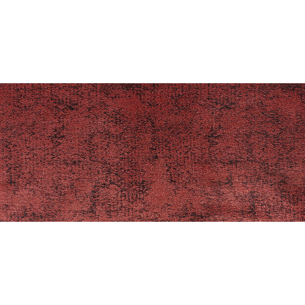 Metallic Bright Red and Black Crackle Luxury Brocade Folded