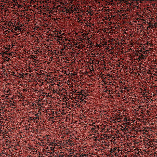 Metallic Bright Red and Black Crackle Luxury Brocade