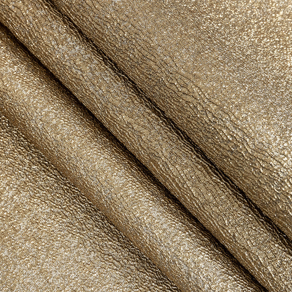 Metallic Gold Crackle Luxury Brocade Detail