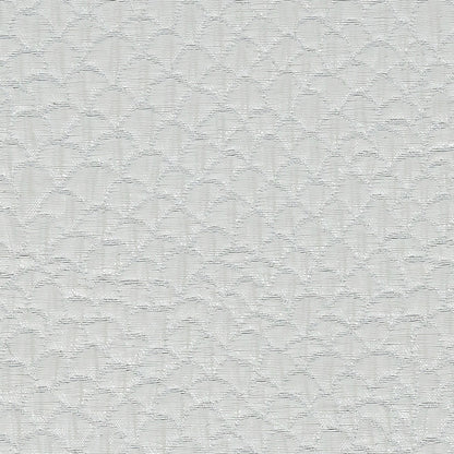 Metallic White Dimensional Scallops Brocade Full
