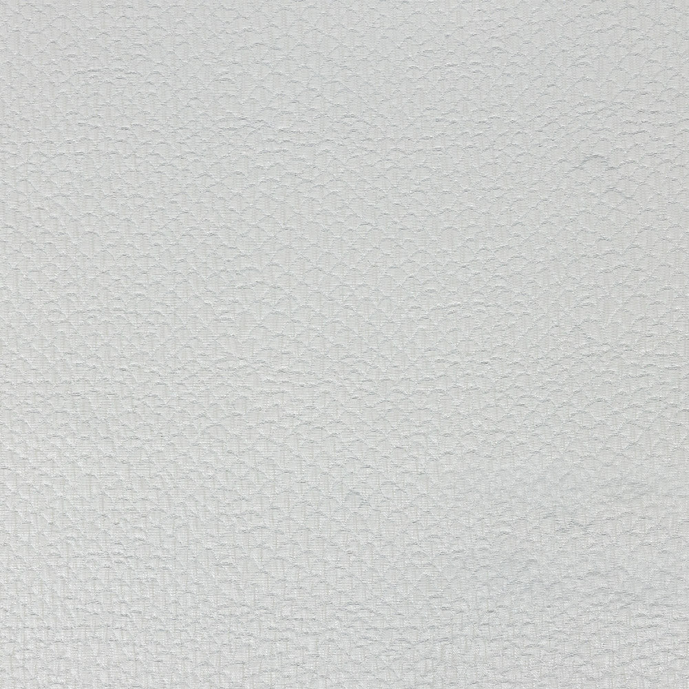 Metallic White Dimensional Scallops Brocade