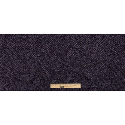 Metallic Eggplant Dimensional Scallops Brocade Folded