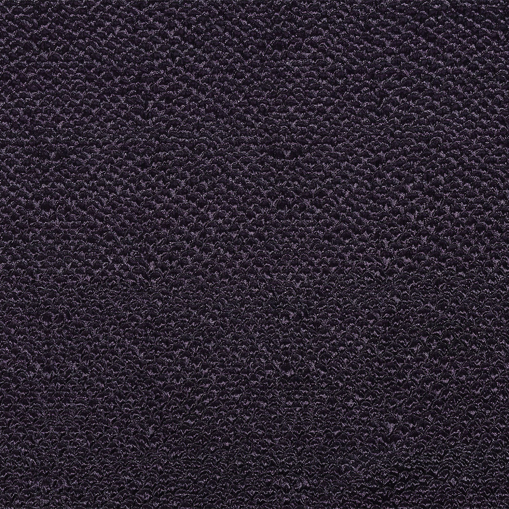 Metallic Eggplant Dimensional Scallops Brocade