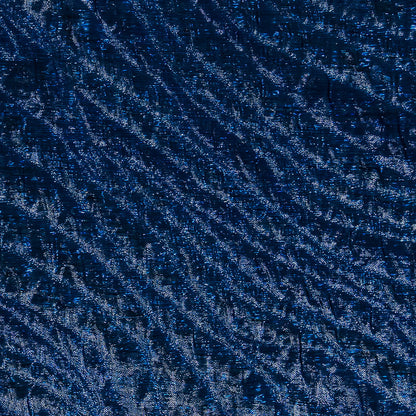 Metallic Royal Blue Rippling Luxury Brocade Full
