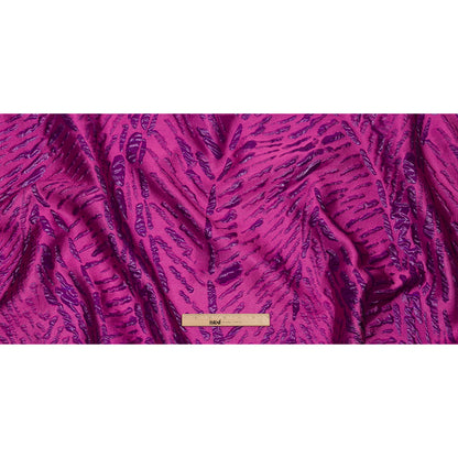 Metallic Magenta Abstract Luxury Brocade