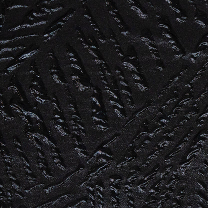 Metallic Black Abstract Luxury Brocade