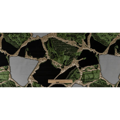 Metallic Glitteratti and Green Abstract Burnout Luxury Brocade