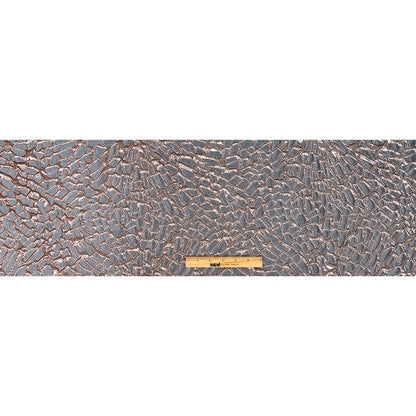 Metallic Rose Gold and Gunmetal Abstract Luxury Brocade