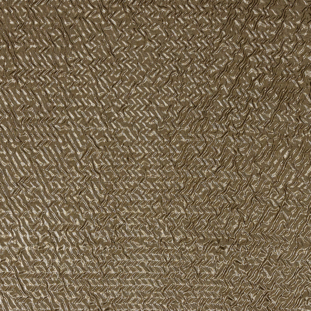 Capella Metallic Gold Wavy Luxury Brocade