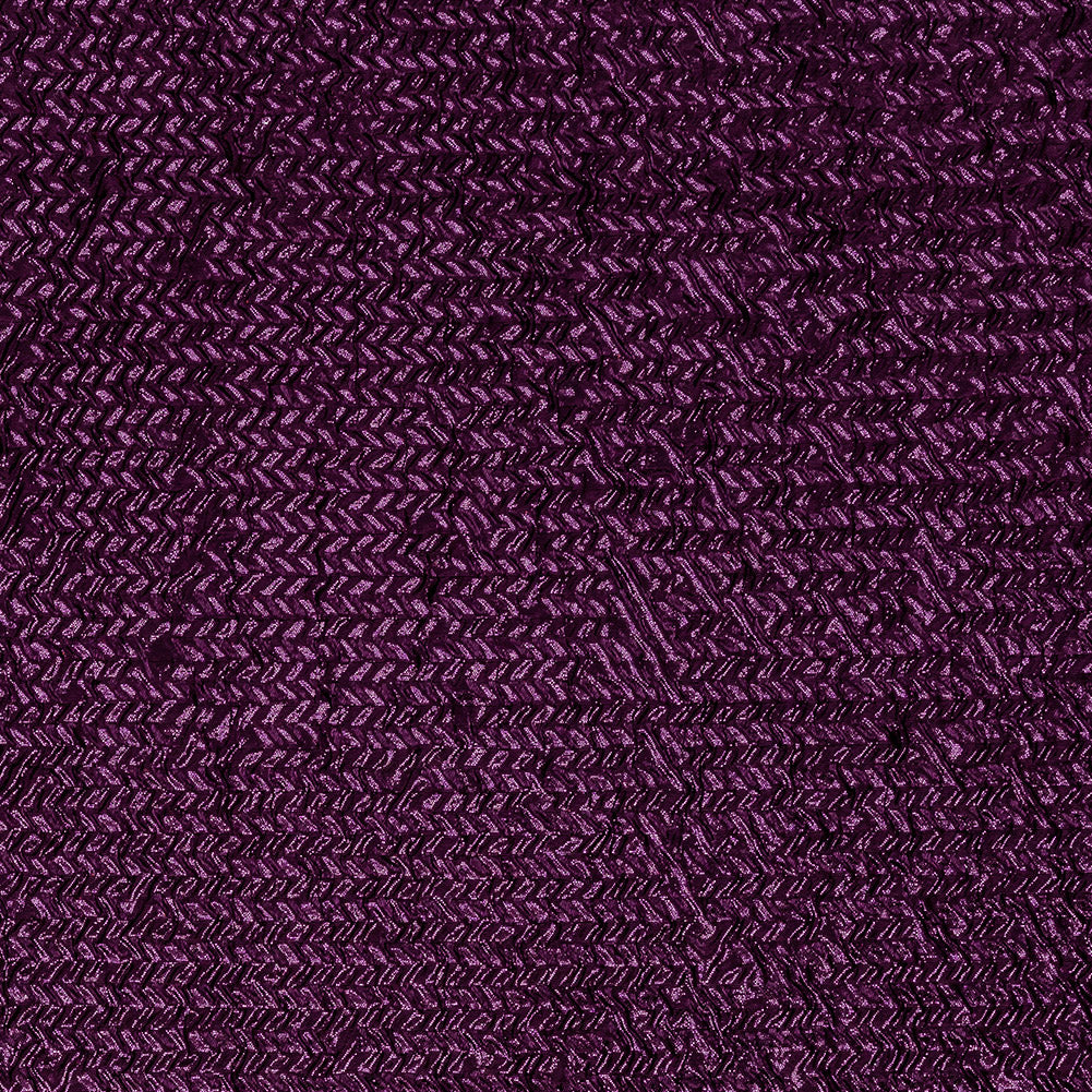 Capella Metallic Sparkling Fuchsia Wavy Luxury Brocade