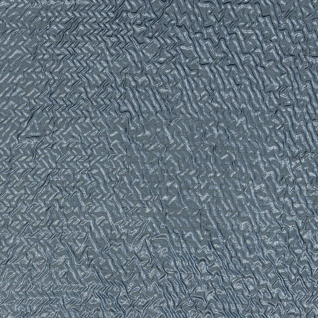 Capella Metallic Sky Blue Wavy Luxury Brocade