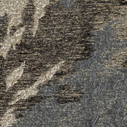 Metallic Gold and Black Abstract Luxury Brocade