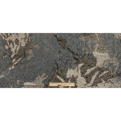 Metallic Gold and Black Abstract Luxury Brocade