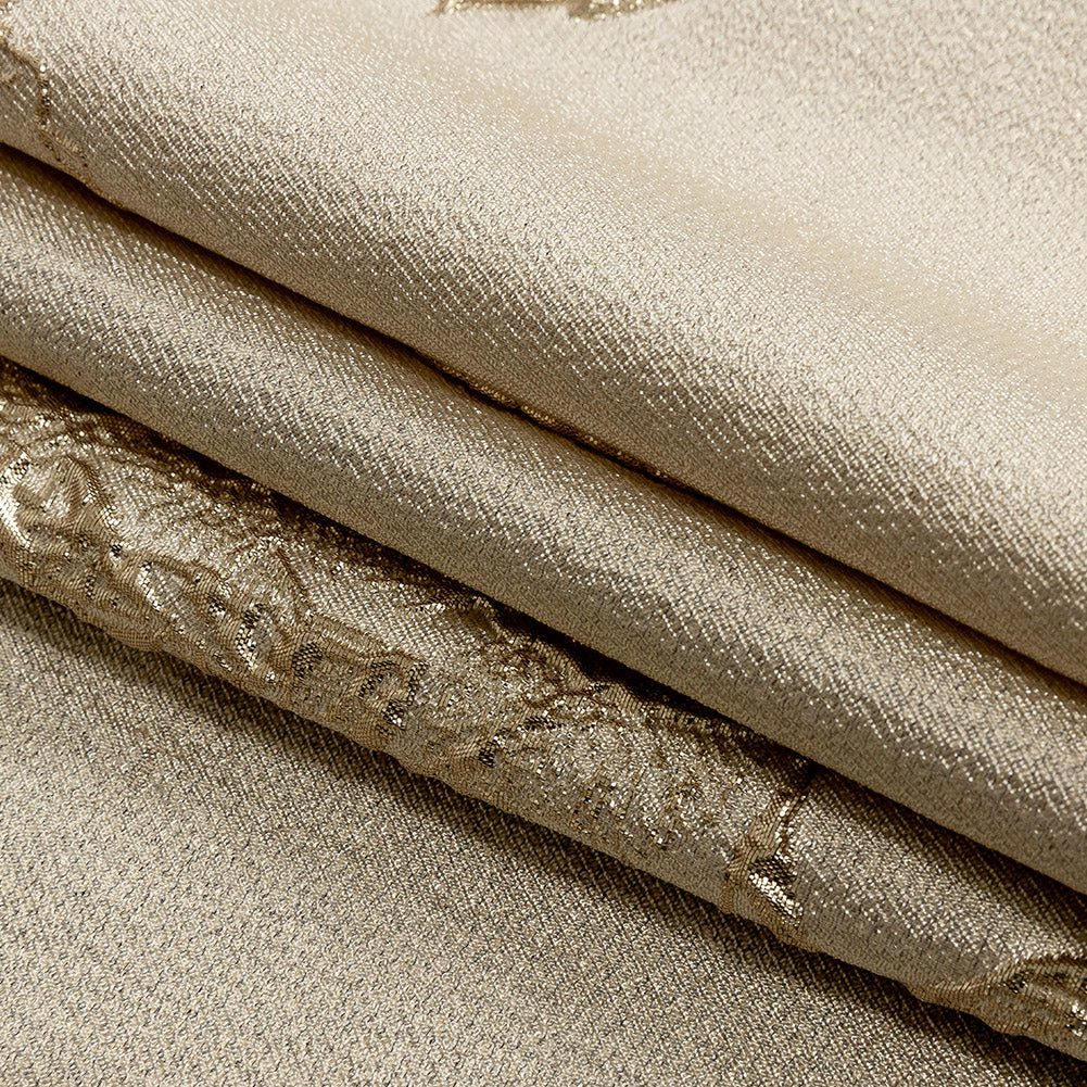 Metallic Gold Floral Luxury Brocade