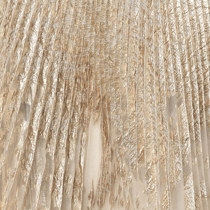 Mood Exclusive Metallic Gold and Silver Pleated Skirt