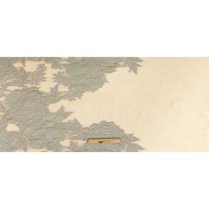 Metallic Mint, Orchid and Beige Floral Luxury Burnout Brocade Full