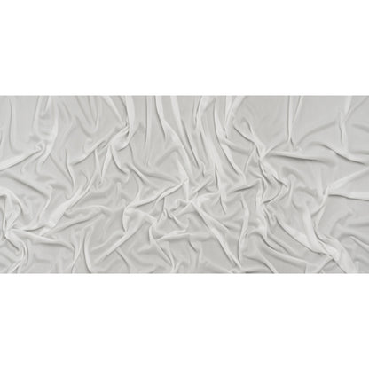 Polyester Pongee Knit Lining - White - Luca Collection - Full