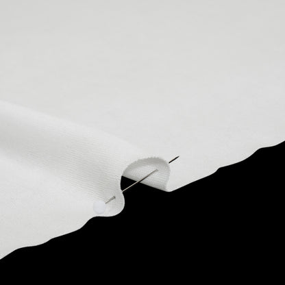 Polyester Pongee Knit Lining - White - Luca Collection Detail
