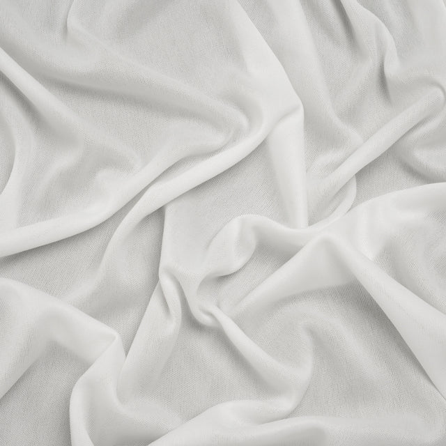 Polyester Pongee Knit Lining - White - Luca Collection