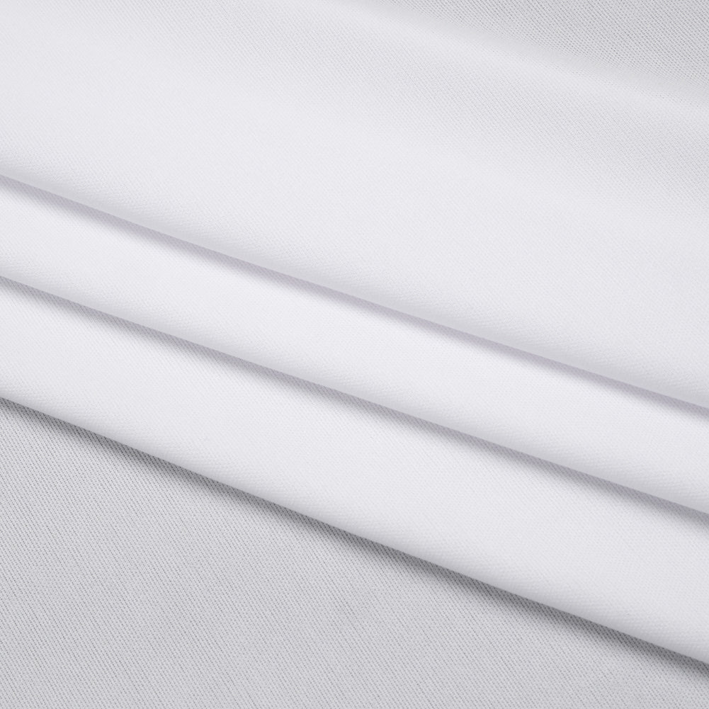 Polyester Pongee Knit Lining - Off-White - Luca Collection Folded
