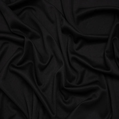 Polyester Pongee Knit Lining - Black - Luca Collection