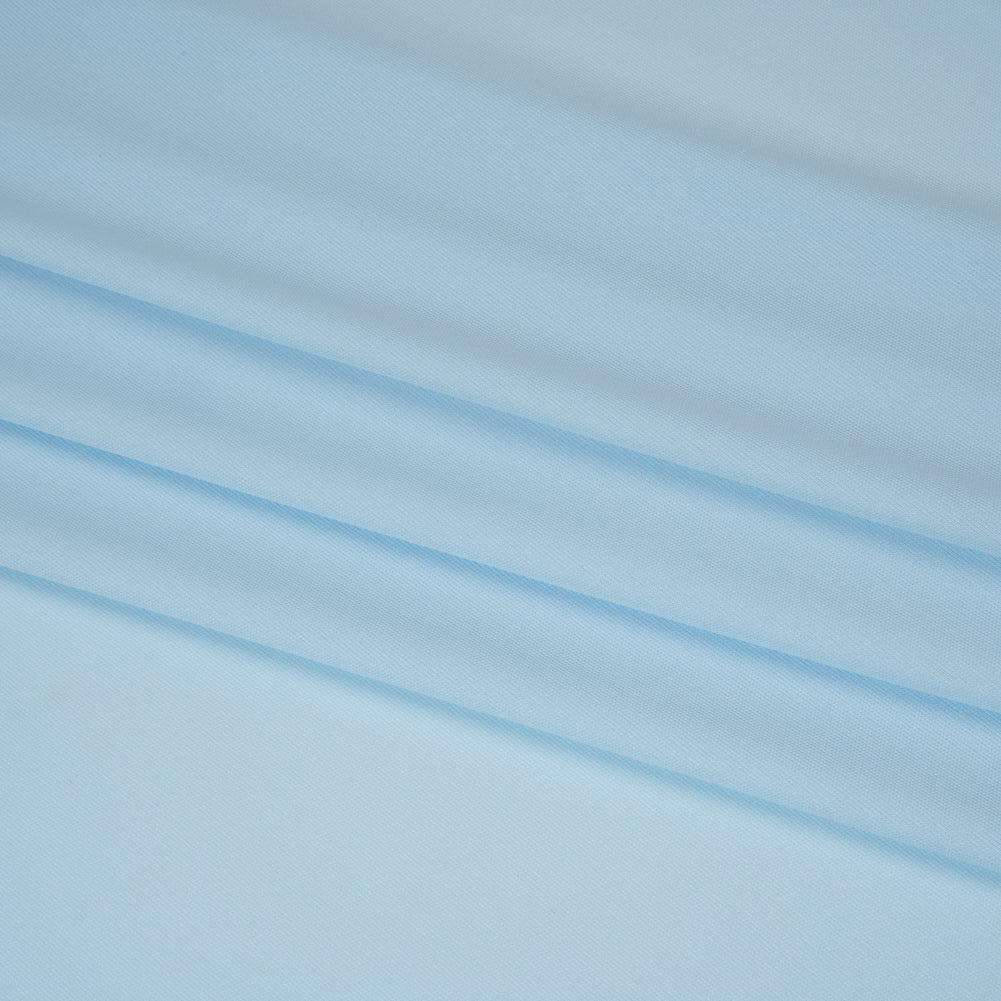 Polyester Pongee Knit Lining - Sky Blue - Luca Collection Folded