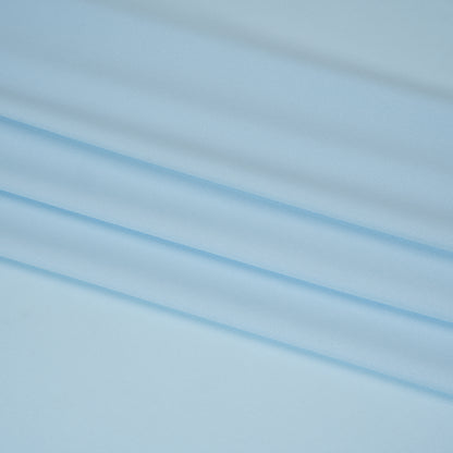 Polyester Pongee Knit Lining - Sky Blue - Luca Collection Folded