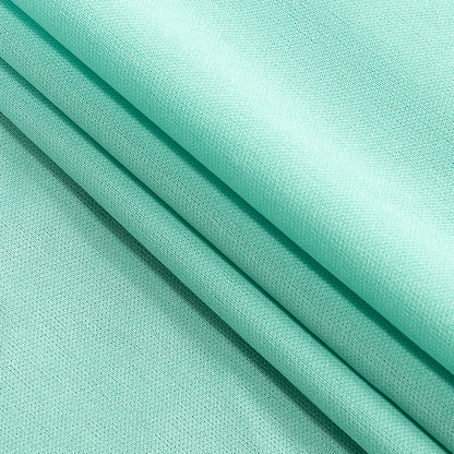 Polyester Pongee Knit Lining - Aqua - Luca Collection